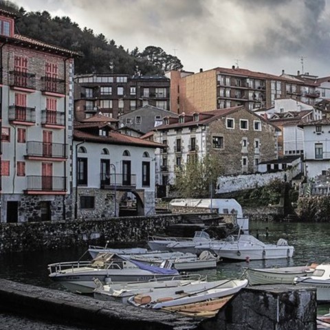 Figuración para película en Mundaka
