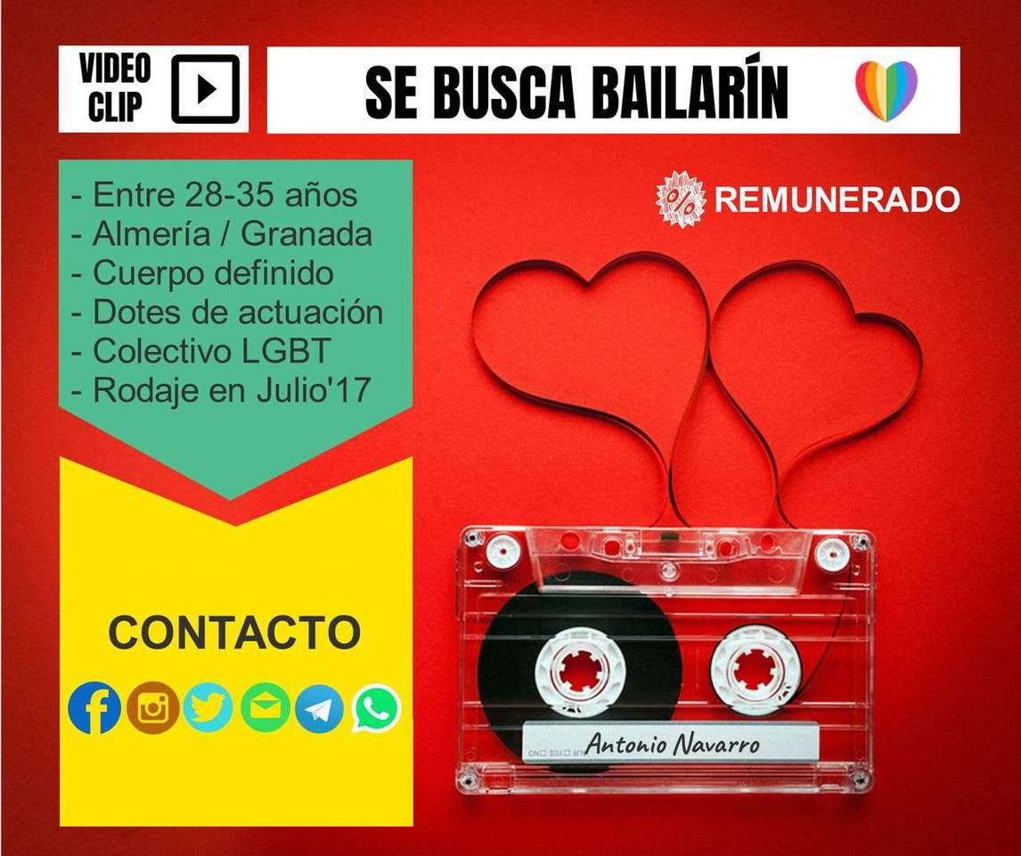 Bailarín/Actor para videoclip